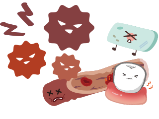 体内で発生する活性酸素は、細胞や血管、歯周組織を攻撃