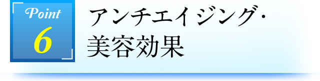 Point6 アンチエイジング・美容効果