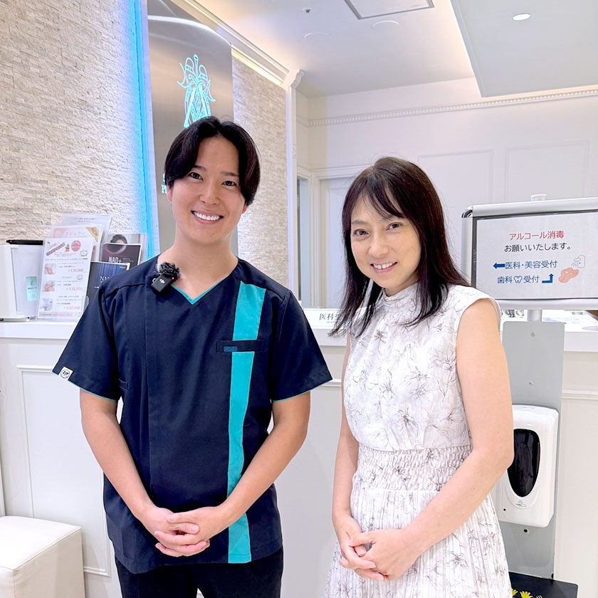 2026年8月4日(火)、声優の宮村優子さんが歯を白くする審美ルミネアーズ治療のため当院へご来院
